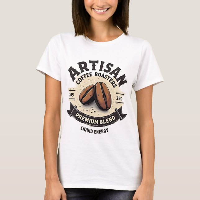 Konstnärliga kafferostare - Vintage Premiumblandni T Shirt (Framsida)