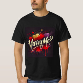 Konstnärliga Kärlek Frieri Marry Me Manar Tshirt T Shirt