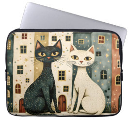 Konstnärliga katter laptop fodral