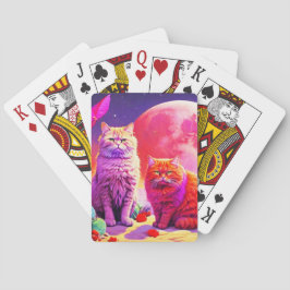 Konstnärliga kattpoker kort casinokort