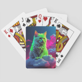 Konstnärliga kattpoker kort casinokort