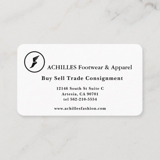 Konstnärliga kontakter, 3,5 x 2,0-tums Affärskort Visitkort (Framsida)