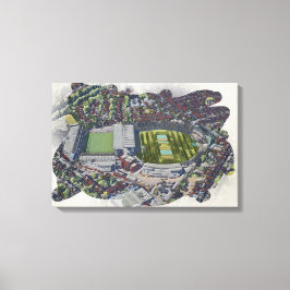 Konstnärliga Leeds Cricket Stadium, Yorkshire Canvastryck