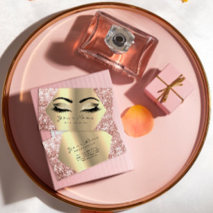Konstnärliga makeup-utdrag från ro Guld Möte Visitkort