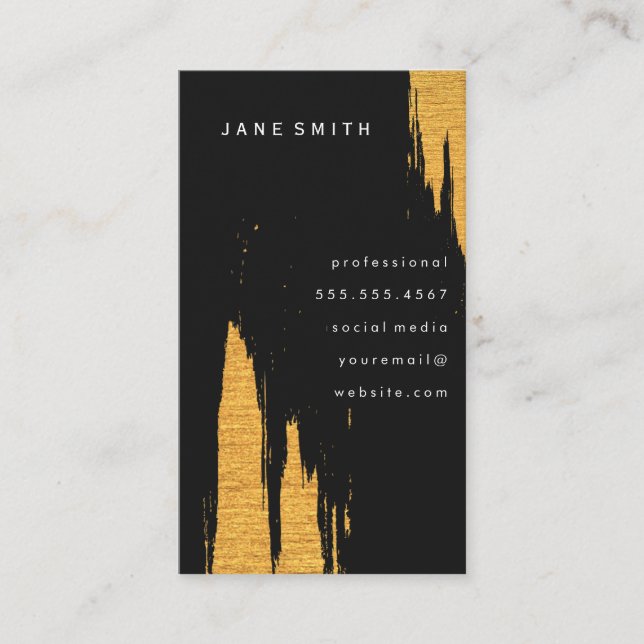Konstnärliga märken i guld visitkort (Framsida)