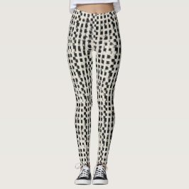 Konstnärliga Mikro-Rutiga Leggings