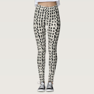 Konstnärliga Mikro-Rutiga Leggings