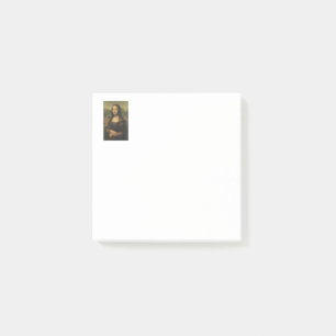 Konstnärliga Mona Lisa som Posta-det noterar Post-it Block