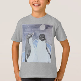 Konstnärliga Natt Adelie Penguins T Shirt