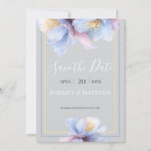 Konstnärliga Pastell Botaniska Blommor Bröllop