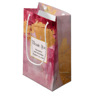 Konstnärliga penseldrag Guld och Rosa Tack