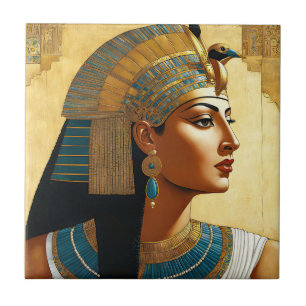 Konstnärliga Porträtt i Cleopatra Kakelplatta