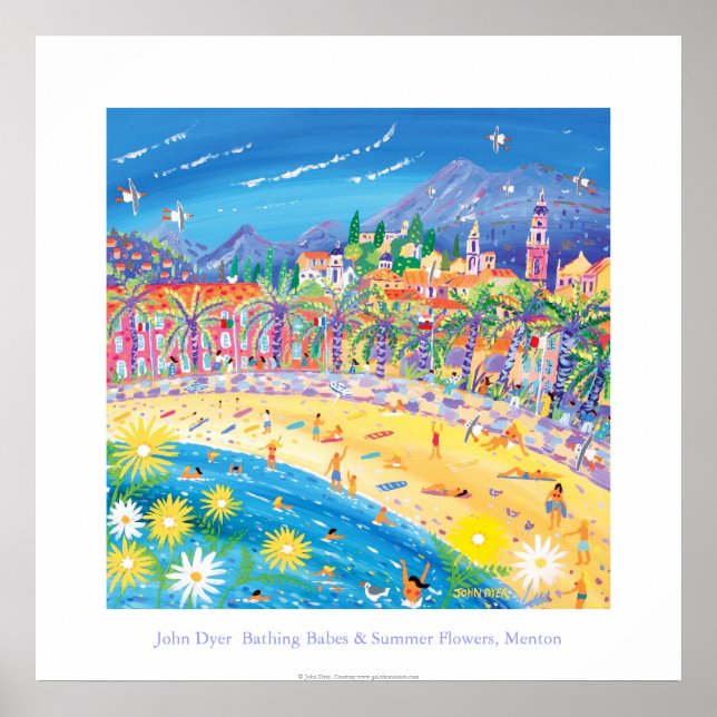 Konstnärliga Poster: Babes och sommarblommor, Ment Poster (Framsidan)