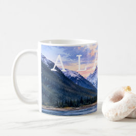Konstnärliga resenärer Alaska Solnedgång Modern Na Kaffemugg