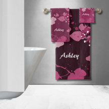 Konstnärliga Rosa Paint Splatter Namn