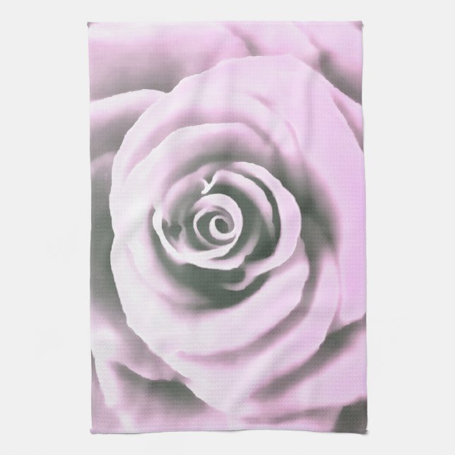 Konstnärliga Rosa ros rb Kökshandduk (Vertikal)