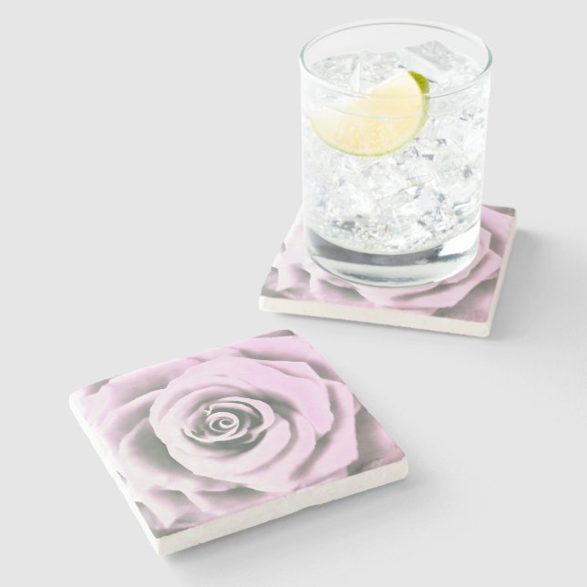 Konstnärliga Rosa ros rb Stenunderlägg (Sidan)
