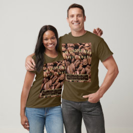 Konstnärliga Rostade Kaffebönor Företags Kort T Shirt
