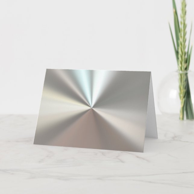 Konstnärliga silver metall helgkort (Framsida)