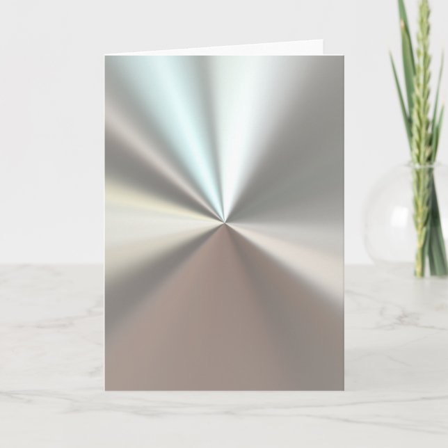 Konstnärliga silver metall kort (Framsida)