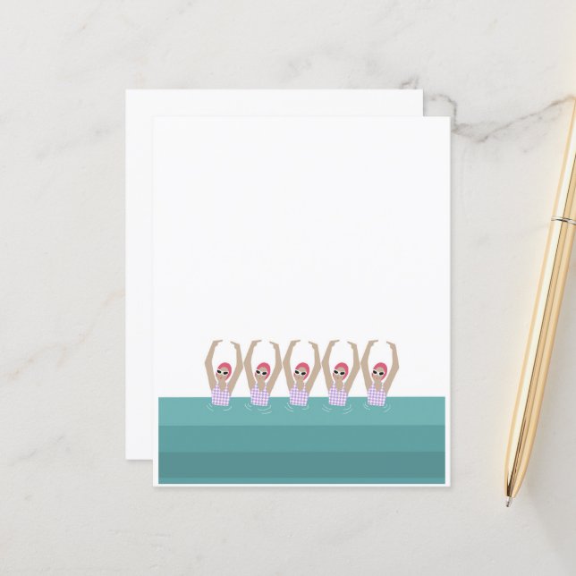 Konstnärliga Simmare | Synkroniserad Simdesignpapp (Fram/Back In Situ)