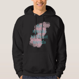 Konstnärliga tal utan ord hoodie