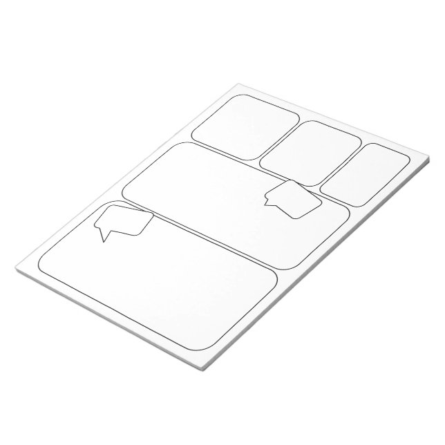 Konstnärliga Tecknader - tomma panelmallar Anteckningsblock (Vinklad)