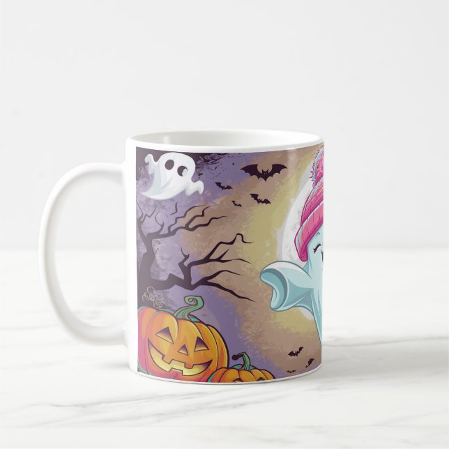 Konstnärliga utskrifter & Mönster, Halloween Kaffemugg (Vänster)