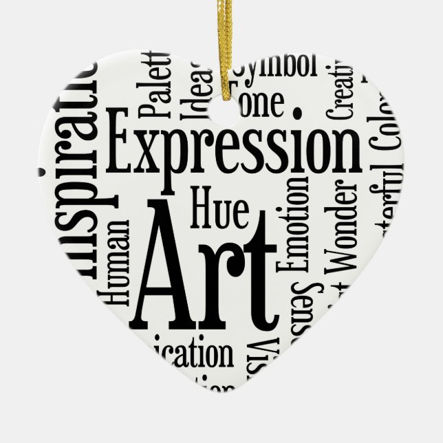 Konstnärliga uttryck för konstnärer eller Kreativ Julgransprydnad Keramik (Framsidan)