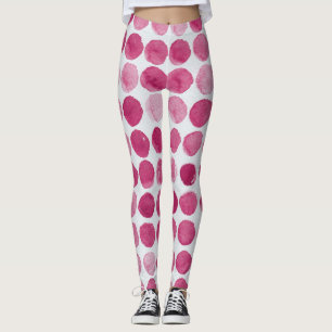 Konstnärliga vattenfärgsbakgrund Stänk Leggings