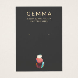 Konstnärliga vattenfärgsstenar - uppläsningskort f visitkort