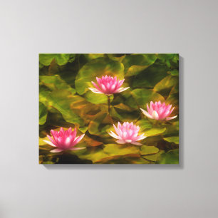 Konstnärliga vattenliljor, Kalifornien Canvastryck