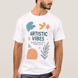 Konstnärliga Vibrationer – Modern Konstnärlig & Kr T Shirt