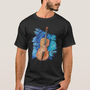 Konstnärliga Viola Painting Violist Music Instrume T Shirt