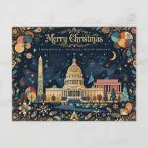 Konstnärliga Washington D.C., USA God Jul