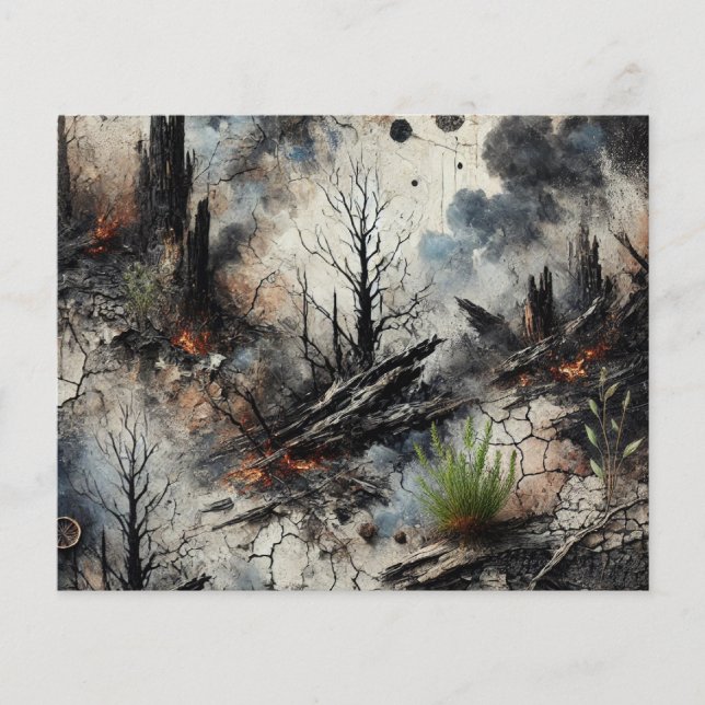 Konstnärligt abstrakt pappersark (Framsida)