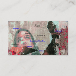 Konstnärligt Affärskort - Anpassade Visitkort