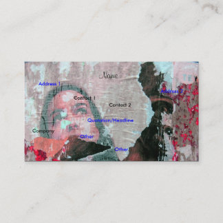 Konstnärligt Affärskort - Anpassade Visitkort