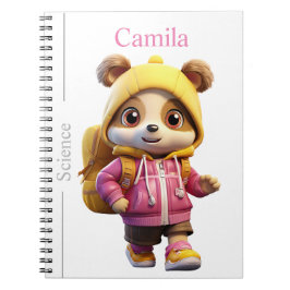 Konstnärligt björntema Journal - skolartiklar Anteckningsbok