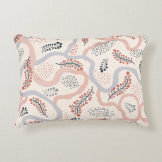 Konstnärligt blommönster, prydnadsdekoration på hö prydnadskudde