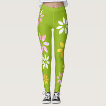 Konstnärligt färgat Blommönster i Byxor