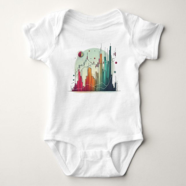 Konstnärligt färgat ljus t shirt (Framsida)