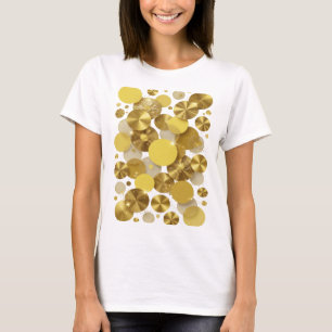 Konstnärligt Guld GYLLENE GNISTRAR Konstnärligt Mo T Shirt