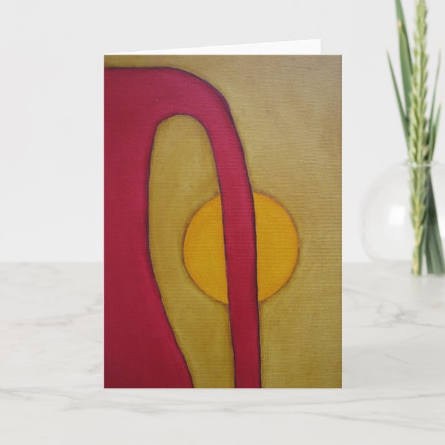 Konstnärligt hälsningskort! kort (Framsida)