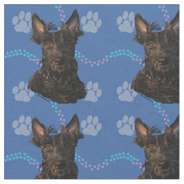 Konstnärligt Hundar - Scottish Terrier v1 Tyg