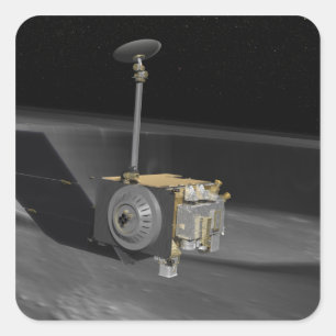 Konstnärligt koncept för Lunar Reconnaissance Orbi Fyrkantigt Klistermärke