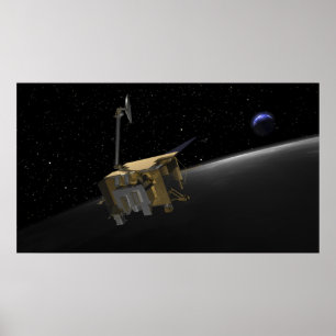 Konstnärligt koncept för Lunar Reconnaissance Orbi Poster