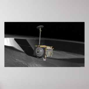 Konstnärligt koncept för Lunar Reconnaissance Orbi Poster