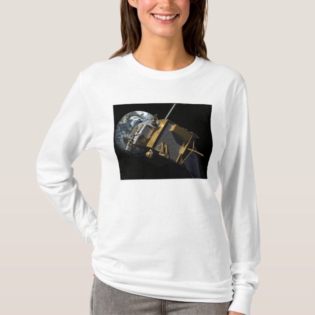 Konstnärligt koncept för Lunar Reconnaissance Orbi T-shirt (Framsida)