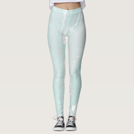 Konstnärligt marint flöde leggings
